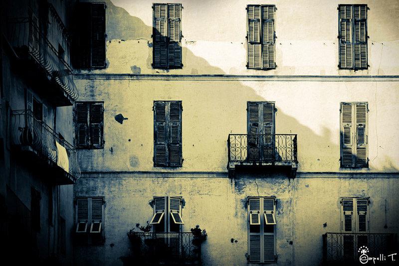photographie des balcons de bonifacio