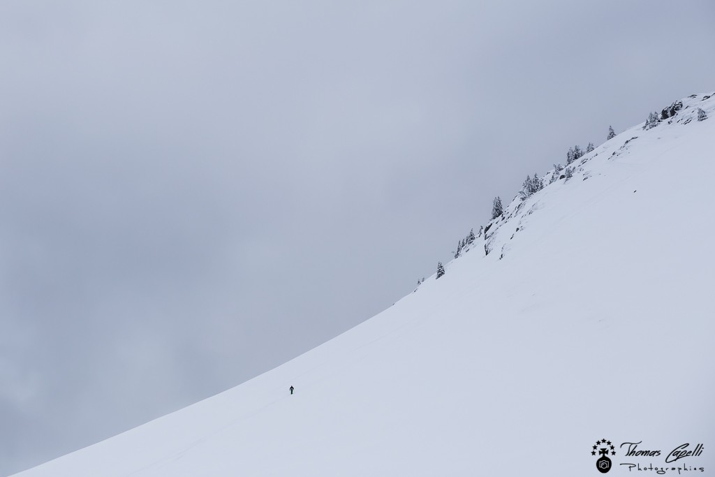 le skieur et la montagne - Thomas Capelli